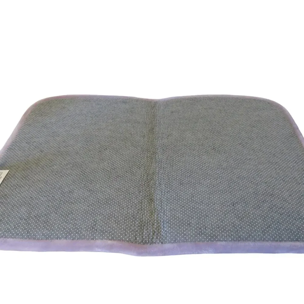 2 New Memory Foam Bath Mats Rug 24 x17 - Lilac, Lavender Purple Soft